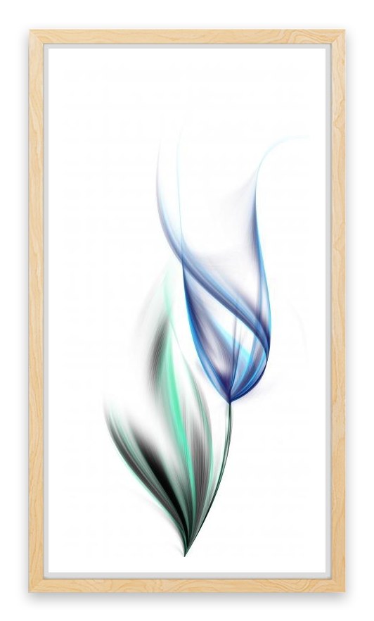 One blue tulip