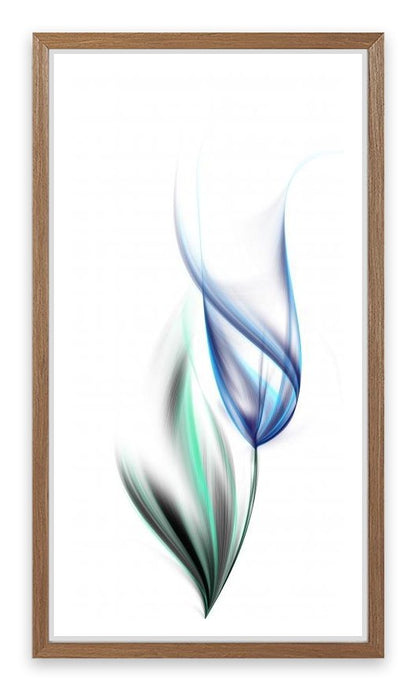 One blue tulip