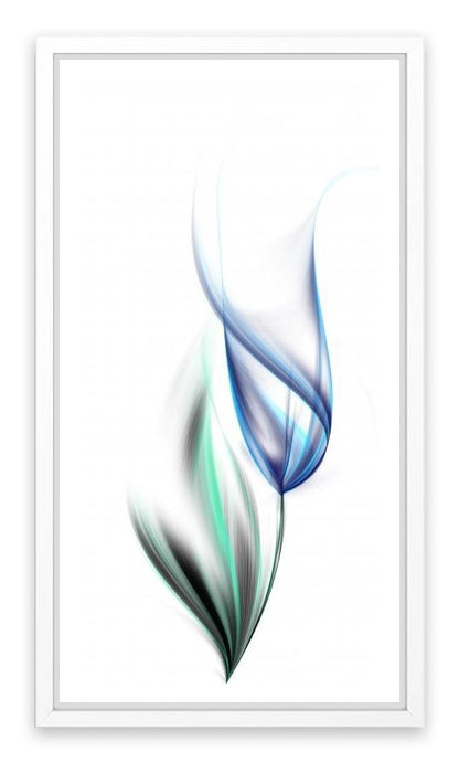 One blue tulip