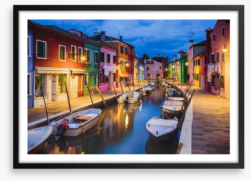 Burano island dusk