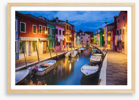 Burano island dusk
