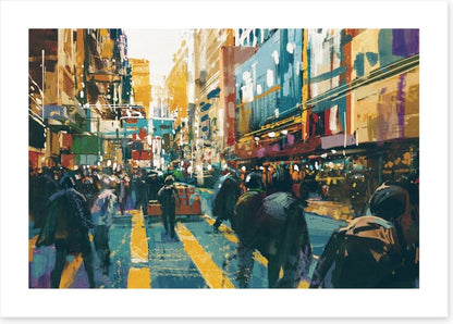 Rain in the city