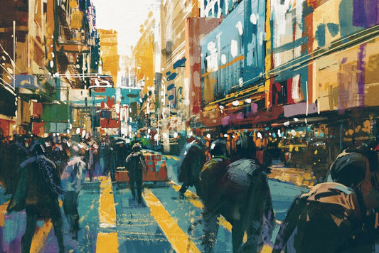 Rain in the city
