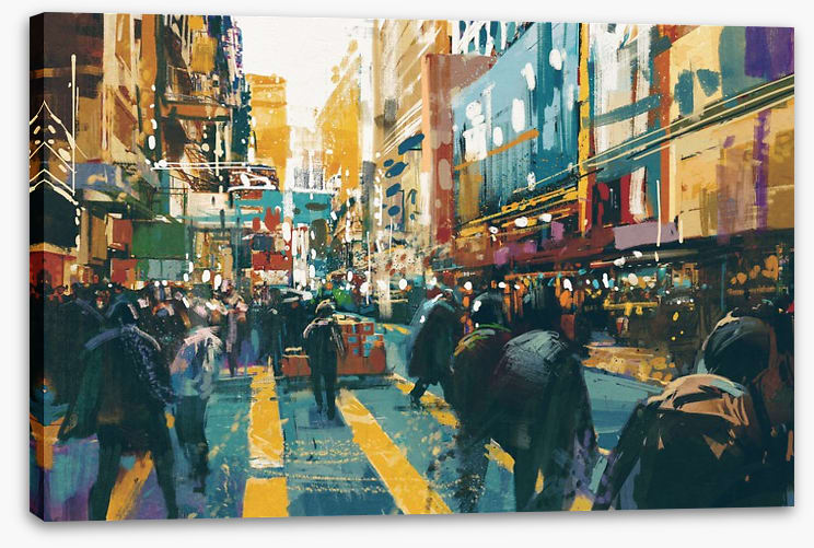 Rain in the city