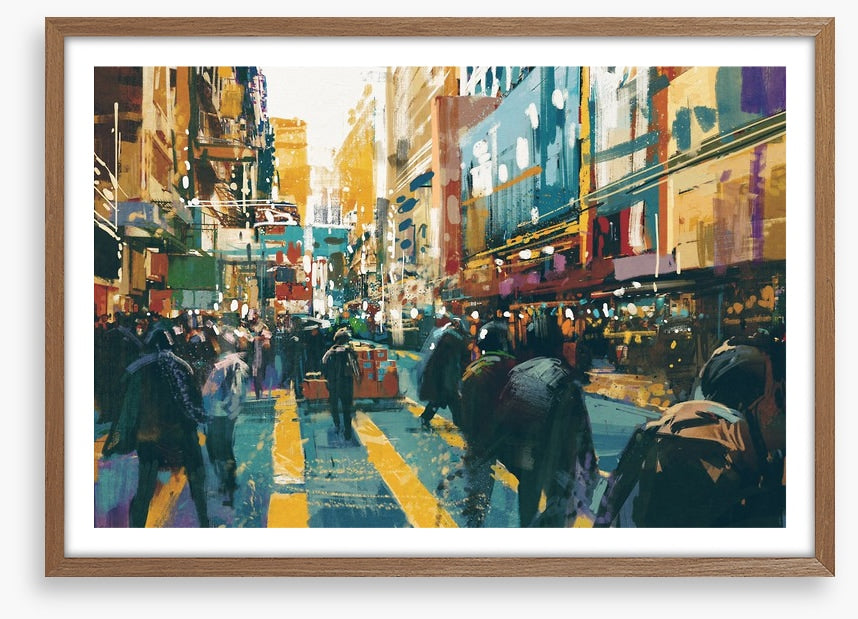 Rain in the city
