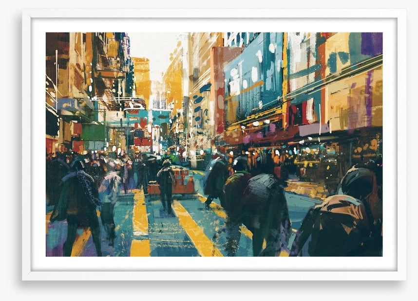 Rain in the city