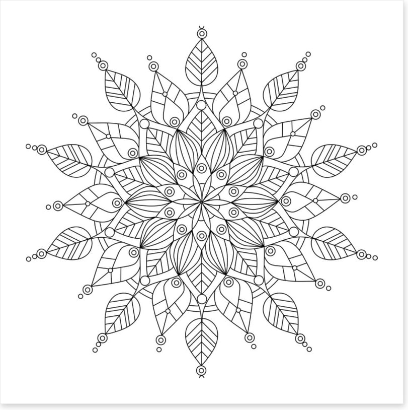 Colour me snowflake