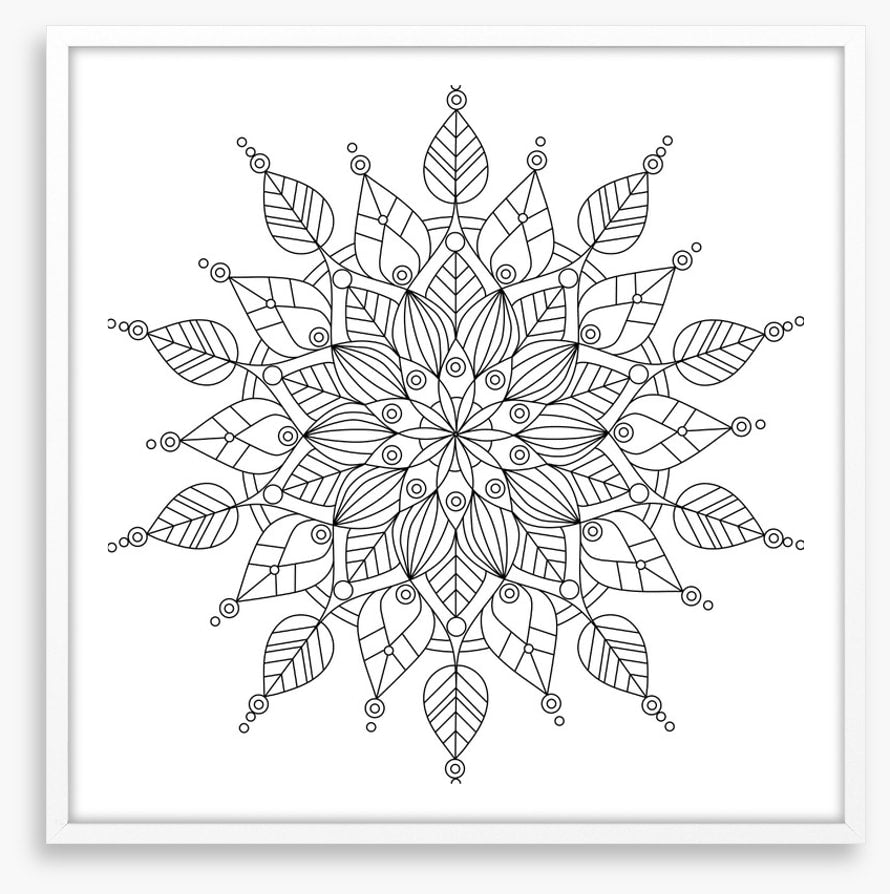 Colour me snowflake