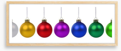 Rainbow bauble panoramic