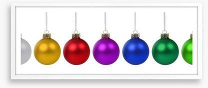 Rainbow bauble panoramic
