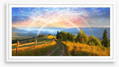 Double rainbow dawn