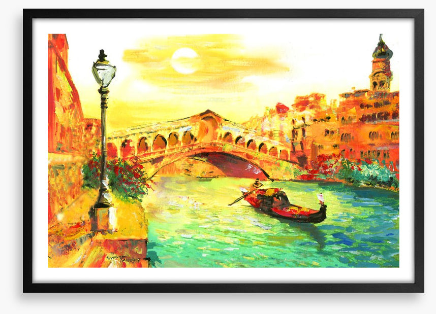 Golden Venice sunset