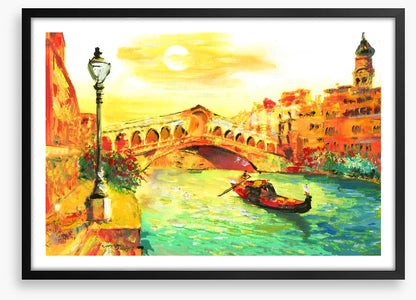 Golden Venice sunset