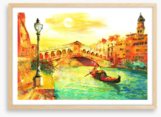 Golden Venice sunset