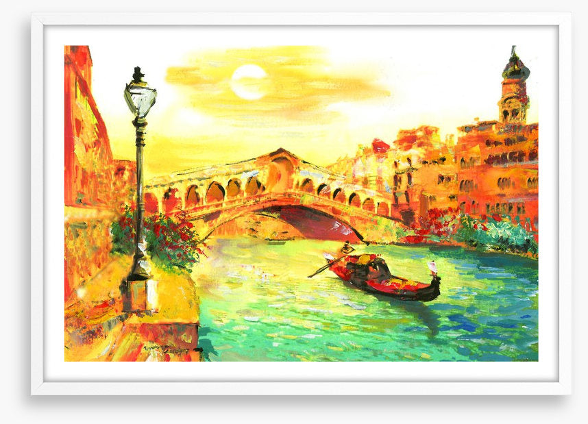 Golden Venice sunset