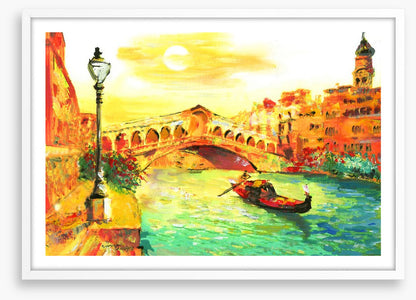 Golden Venice sunset