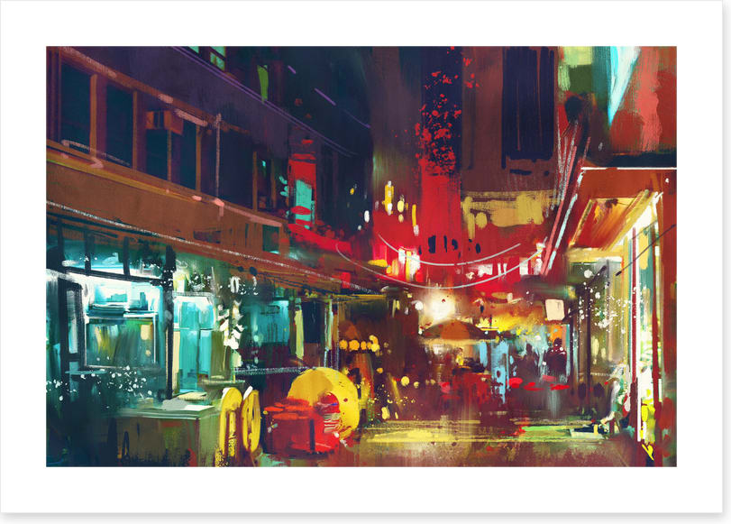 Eat street lights