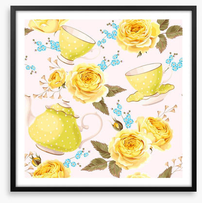 Lemon rose tea