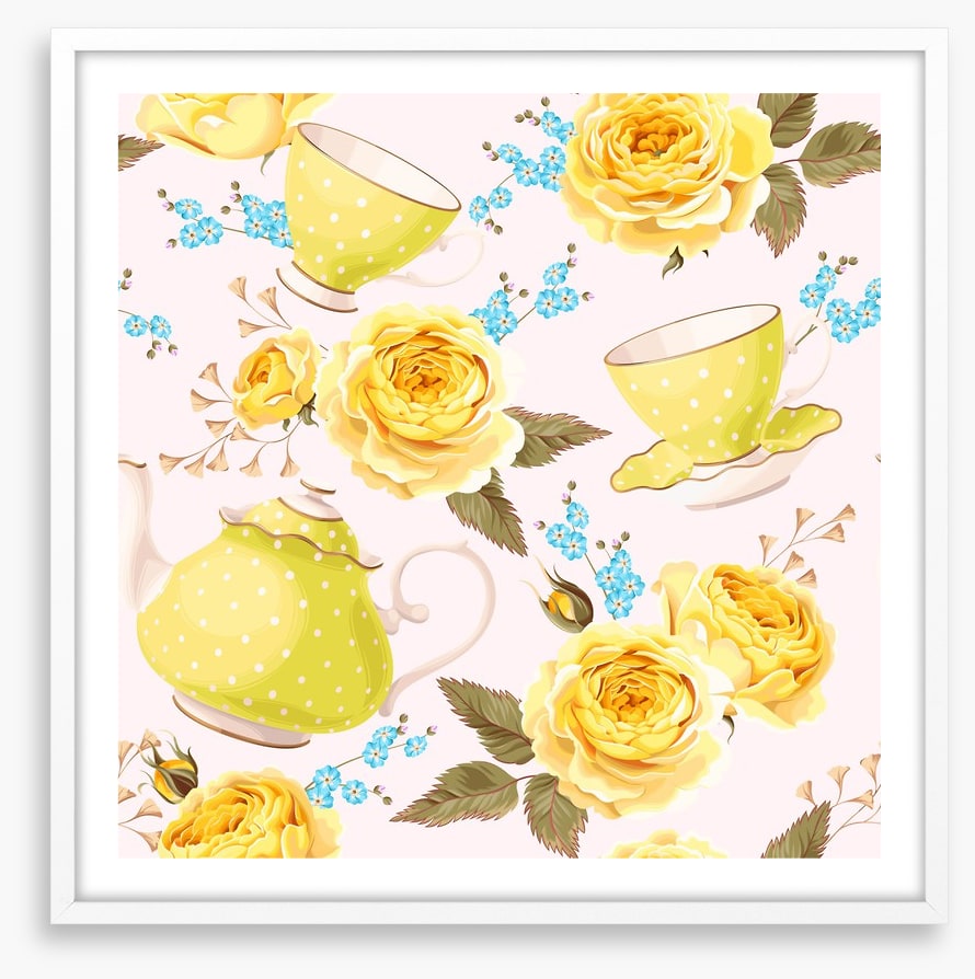 Lemon rose tea