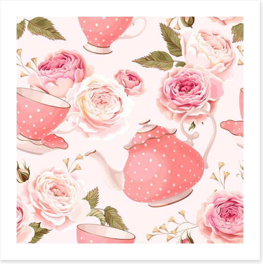 Pink rose tea