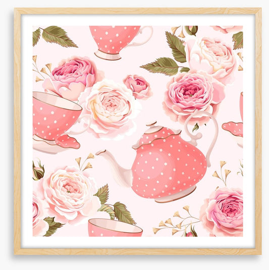 Pink rose tea