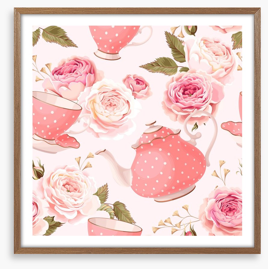 Pink rose tea