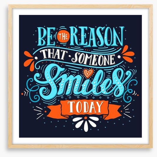 That someone smiles