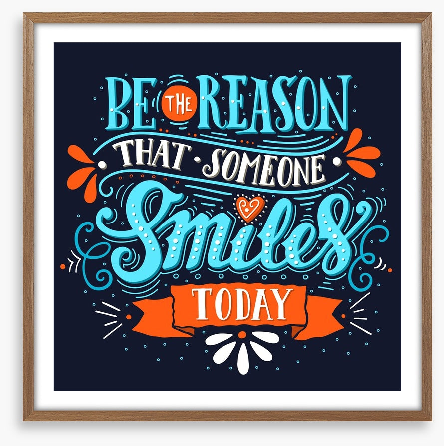 That someone smiles