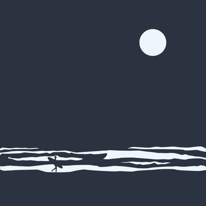 Moonlight surfer