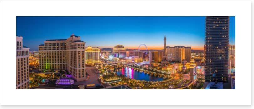 Las Vegas strip panorama