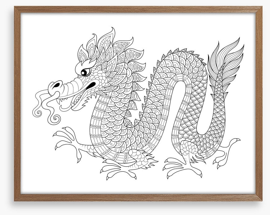 Colour me chinese dragon