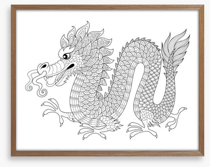 Colour me chinese dragon