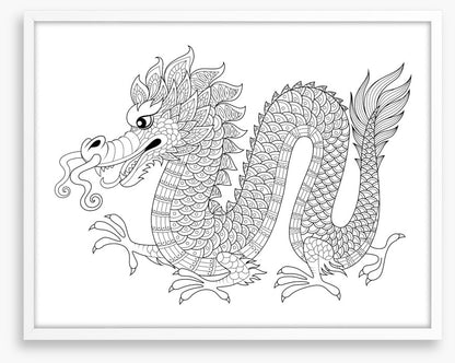 Colour me chinese dragon