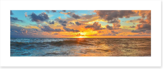 Setting sun panorama