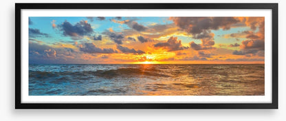Setting sun panorama