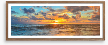 Setting sun panorama