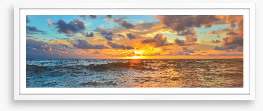 Setting sun panorama