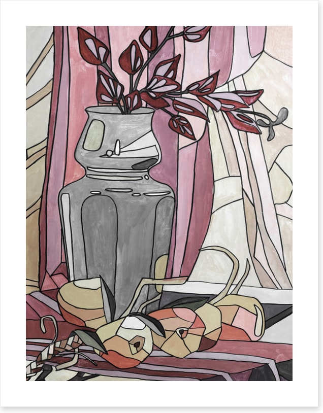 Pinks and pear