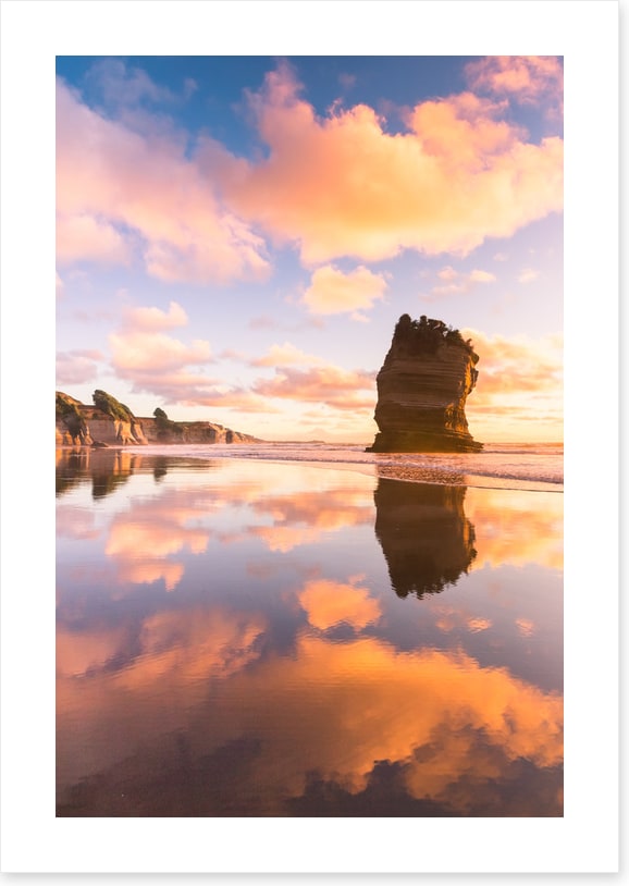 Lone rock reflections