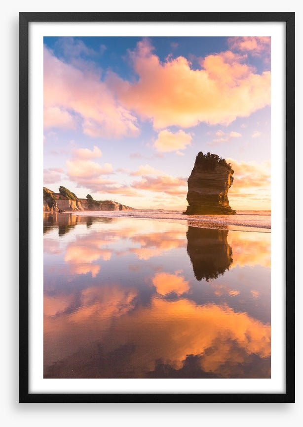 Lone rock reflections