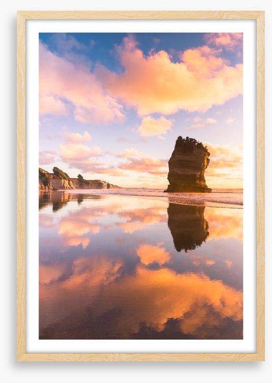 Lone rock reflections