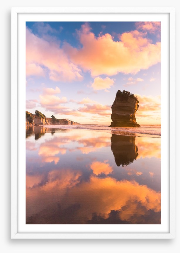 Lone rock reflections