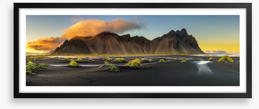 Volcanic Vestrahorn panorama