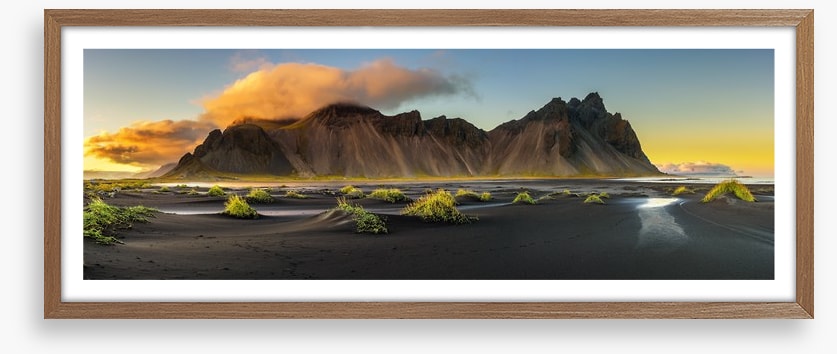 Volcanic Vestrahorn panorama