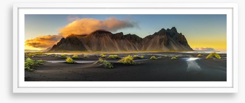 Volcanic Vestrahorn panorama