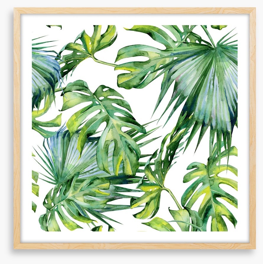 Tropical jungle leaves