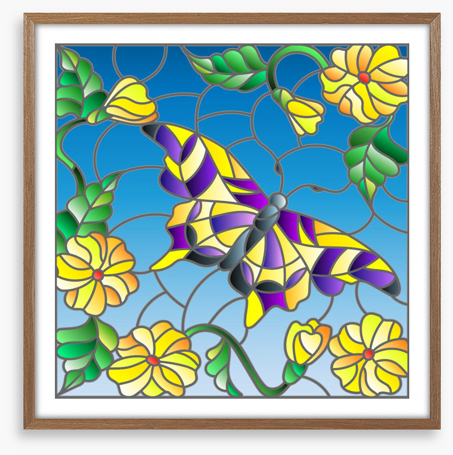 Summer butterfly window