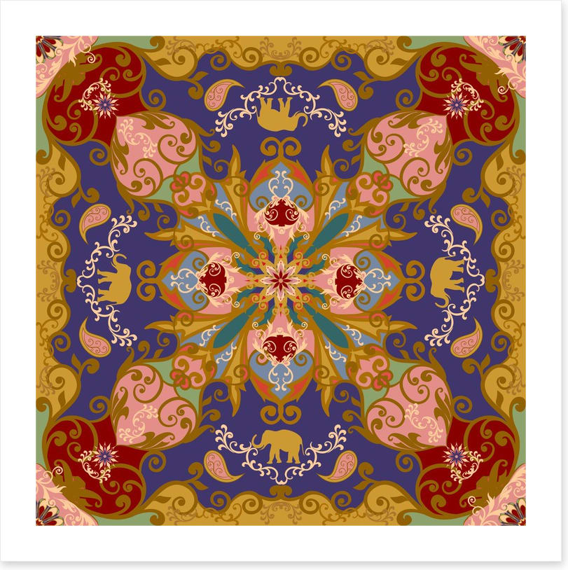 Elephant mandala