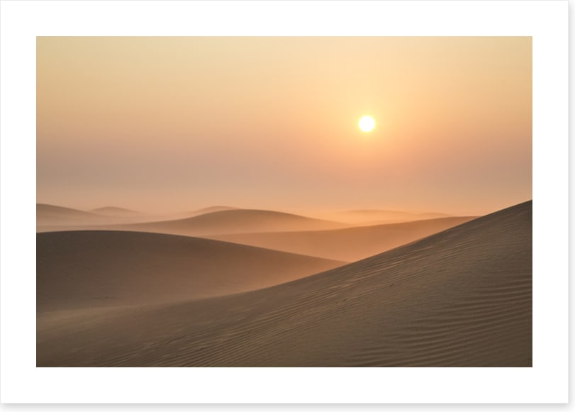 Soft sand sunrise