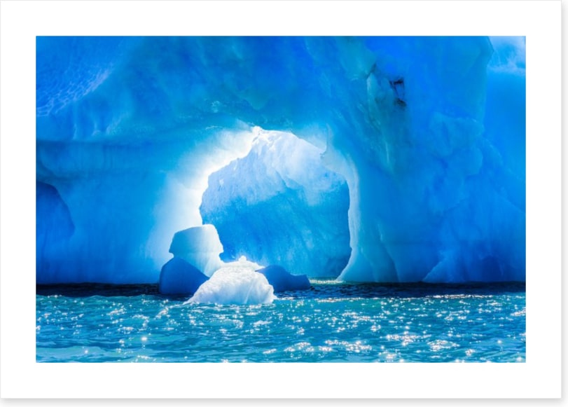 Through the ice cave